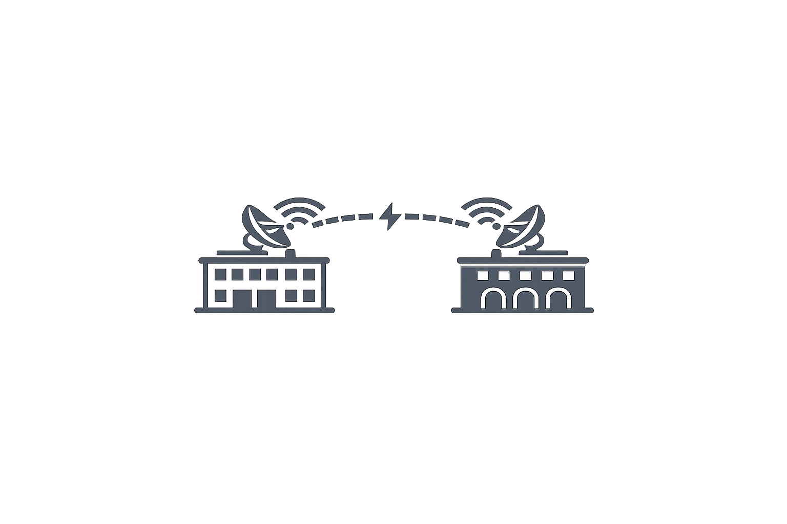 Point-to-point wireless link illustration